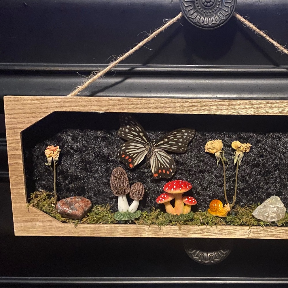 Butterfly/Mushroom wall hanging